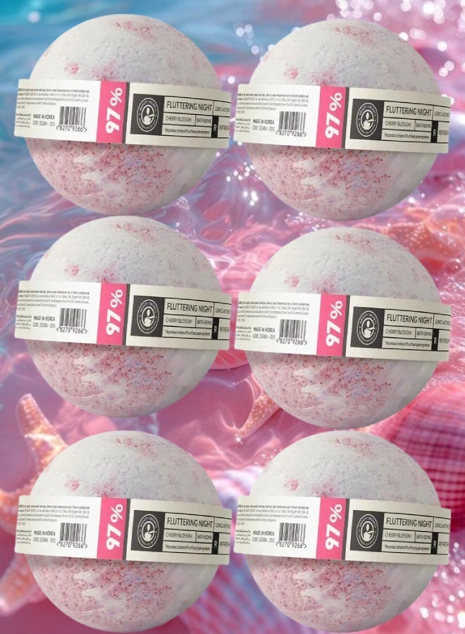 The Beauty Secrets 7 Pieces Fluttering Night Bath Bomb - Image 1
