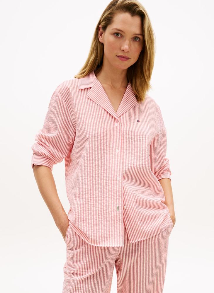 TOMMY HILFIGER Essential Seersucker Pyjama Shirt - Image 1