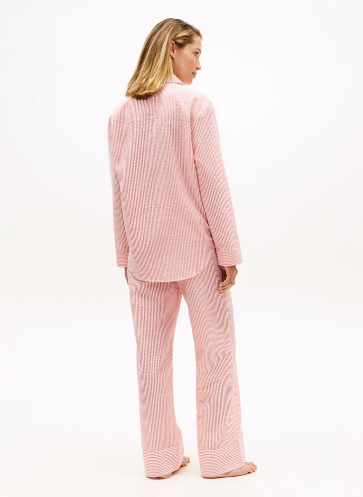 TOMMY HILFIGER Essential Seersucker Pyjama Shirt - Image 2