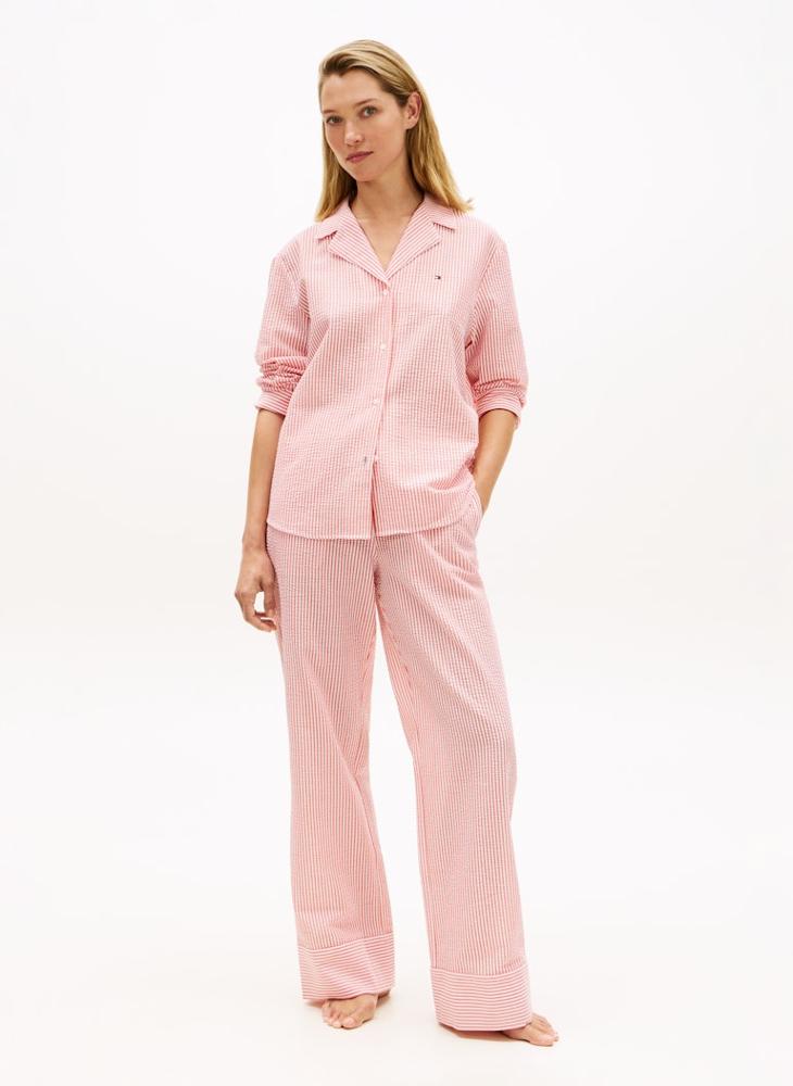 TOMMY HILFIGER Essential Seersucker Pyjama Shirt - Image 4