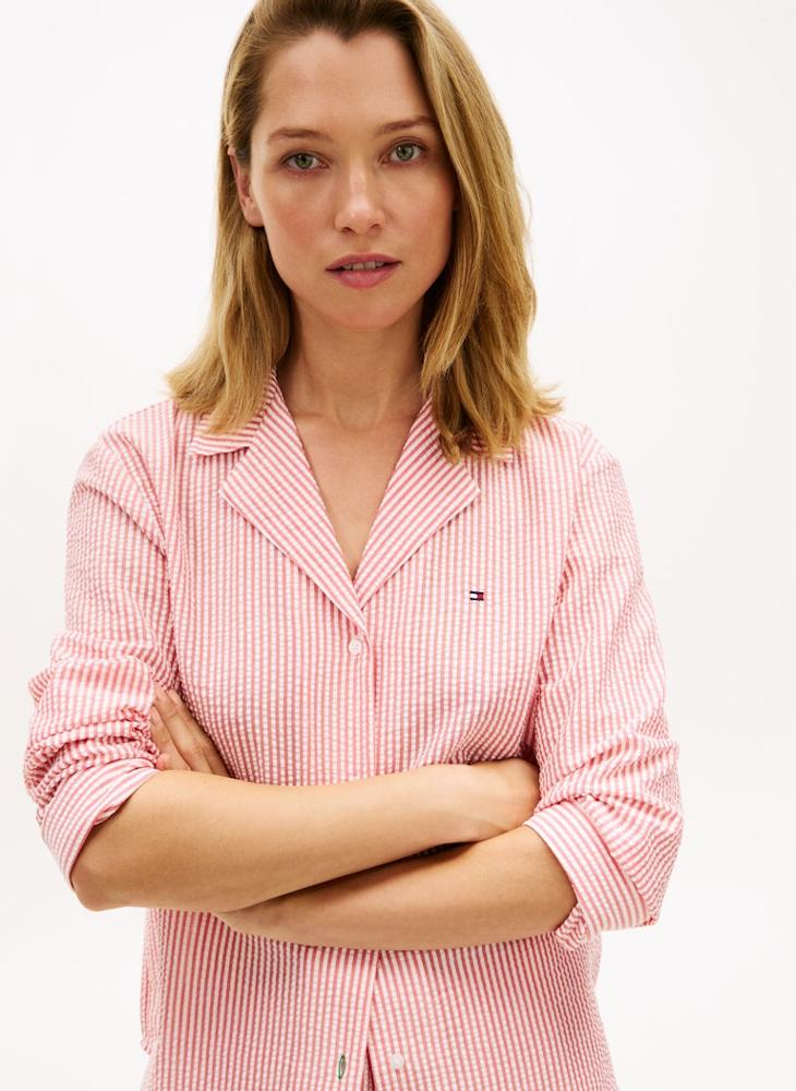 TOMMY HILFIGER Essential Seersucker Pyjama Shirt - Image 3
