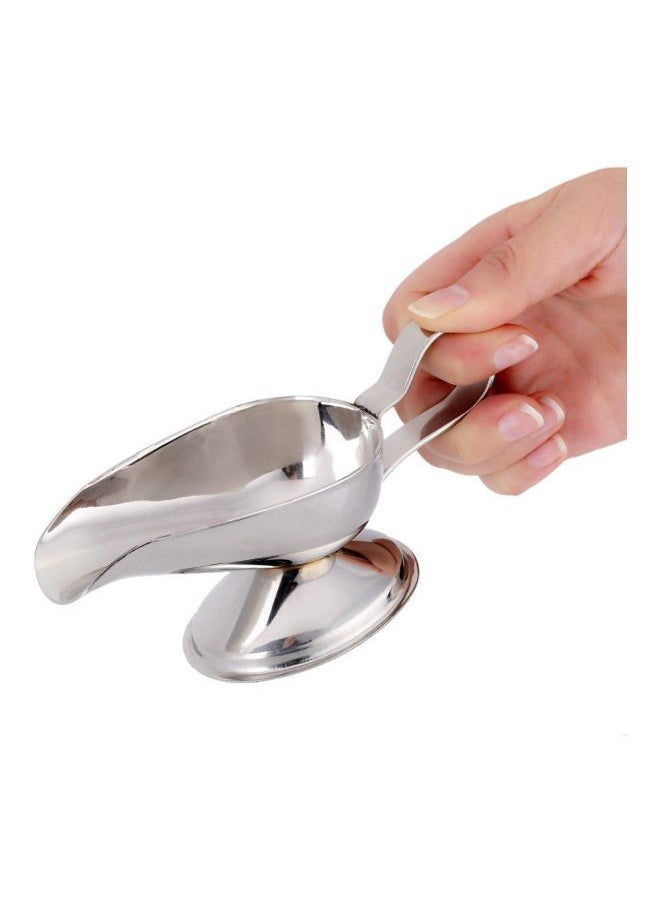 NIBEMINENT Stainless Steel Gravy Boat Silver  - Image 4