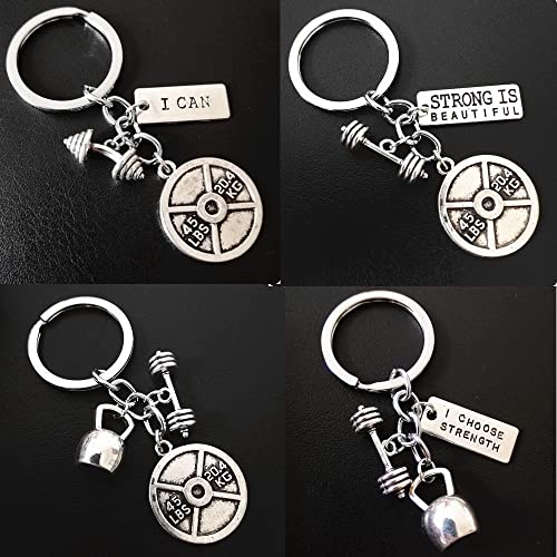 iloveDIYbeads Sports Charms-100g (about 32pcs) Strength Tags Kettle bell dumbbell barbell weight mix charms Sport charm Fit DIY Fitness Necklace Jewelry Making (M039) - Image 5