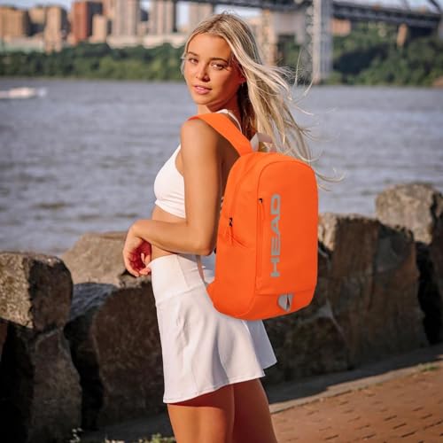 HEAD Waterproof Gym Backpack for Women, Compact Sport Backpack for College/Hiking/Fitness/Outdoor/Daily, (Orange) - Image 3