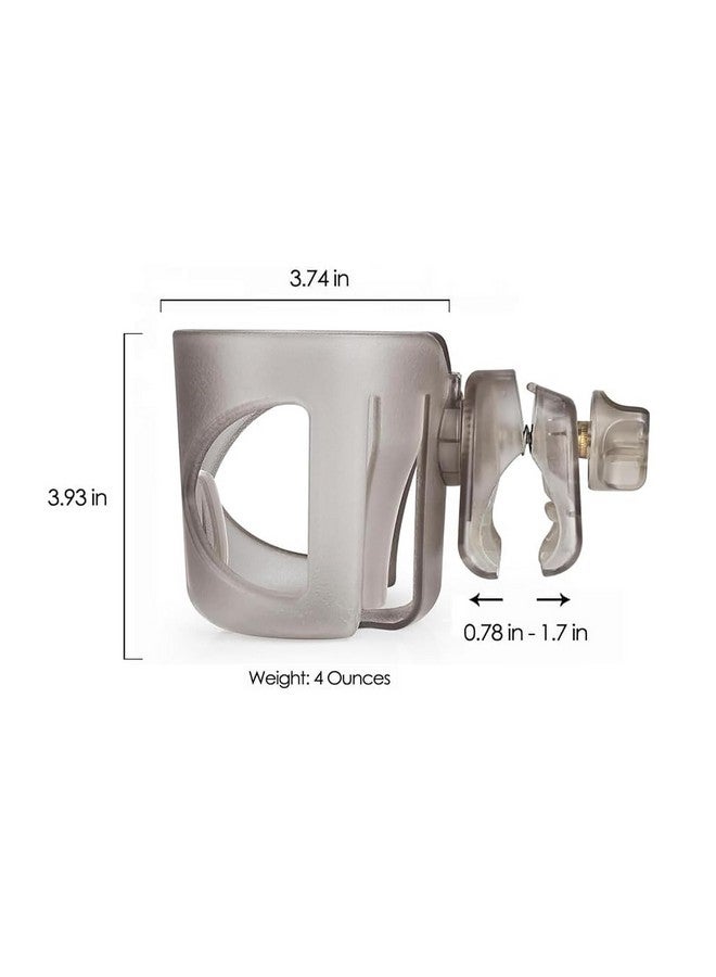 Digital Nc New Cup Holder Compatible with UPPAbaby Cup Holder (for Vista, Cruz and Minu). A Solid Super Secure Fit. 360 Degrees Rotatable. Anti-Shake Spill Resistant. (Transparent) - Image 4