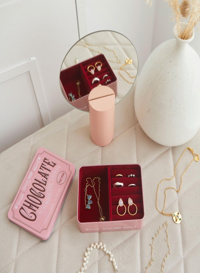 Balvi Pink Chocolate Box Simulates a Chocolate Tablet/Velvet Tin - Image 4