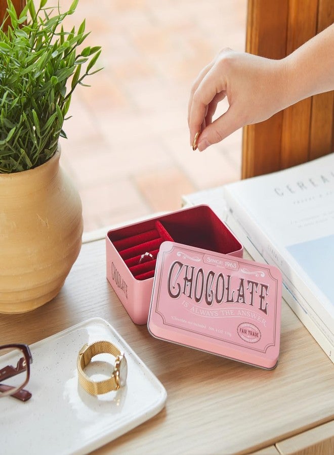 Balvi Pink Chocolate Box Simulates a Chocolate Tablet/Velvet Tin - Image 5