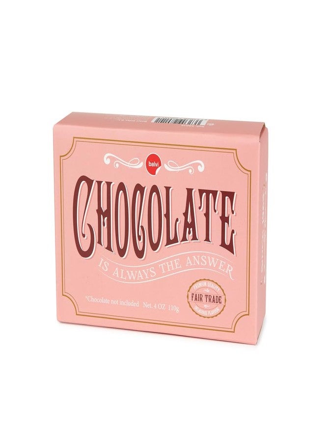 Balvi Pink Chocolate Box Simulates a Chocolate Tablet/Velvet Tin - Image 2