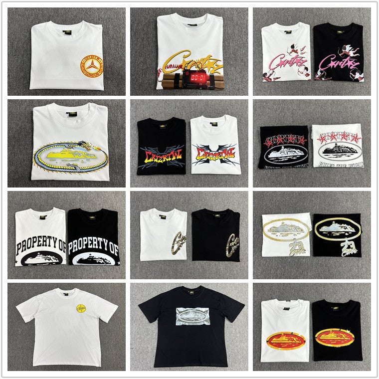 Long-Term Short-Sleeved American Street High Street Style Hip-Hop Men'S And Women'S Casual T-Shirts Half-Sleeved Trend - Image 3