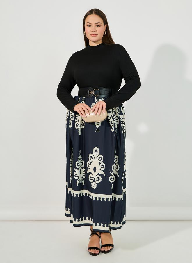 Styli Printed Maxi Dress - Image 5