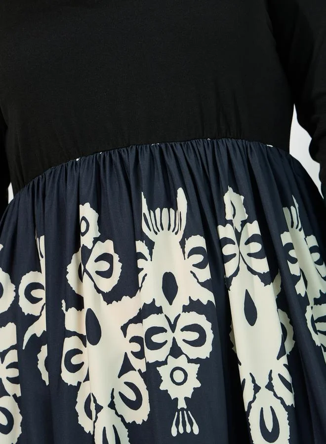 Styli Printed Maxi Dress