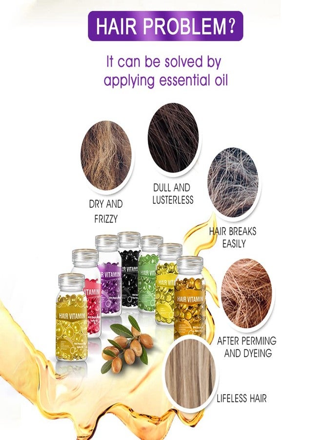 GOWWIM Hair Vitamin Serum Capsule, Argan Macadamia Avocado Complex Treatment, Smooth Silky Hair Repair Mask for Growth with Treatment Serum, 30 PCS - Image 5