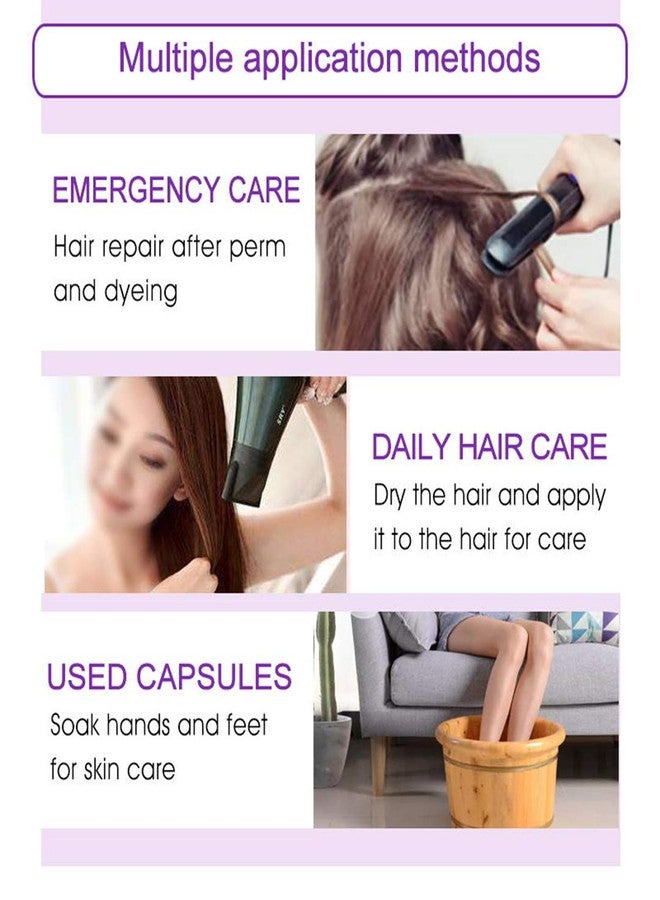 GOWWIM Hair Vitamin Serum Capsule, Argan Macadamia Avocado Complex Treatment, Smooth Silky Hair Repair Mask for Growth with Treatment Serum, 30 PCS - Image 4