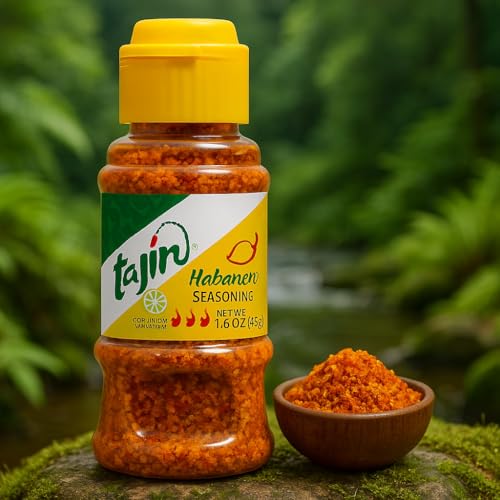 Tajin Tajín Habanero Seasoning 45g, By COUGAR – Spicy Chili & Lime Powder Blend for Fruits, Snacks, Drinks & Cooking – Premium Mexican Style Flavor Enhancer (IMPORTED-MEX) - Image 4