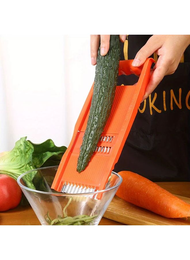 5 In 1 Stainless Steel Korean Carrot Grater Durable Kitchen Tool Vegetable Peeler - Image 4