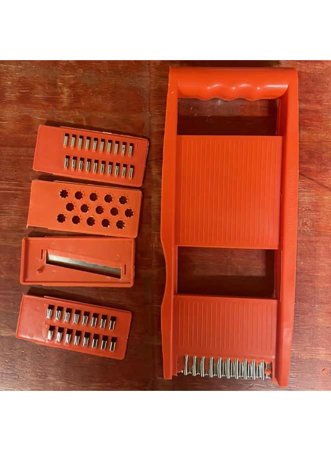 5 In 1 Stainless Steel Korean Carrot Grater Durable Kitchen Tool Vegetable Peeler - Image 1