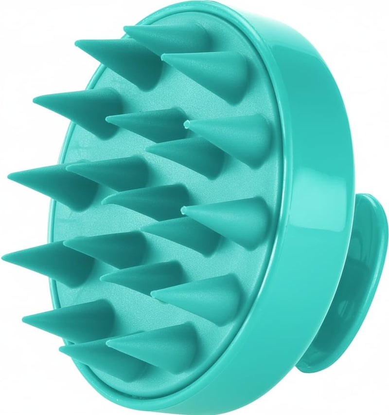 KBS Hair Scalp Massager Shampoo Brush with Soft Silicone Bristles for Anti Dandruff Removal Head Massager Prevents Hair loss for Men, Women (GREEN)… - Image 1