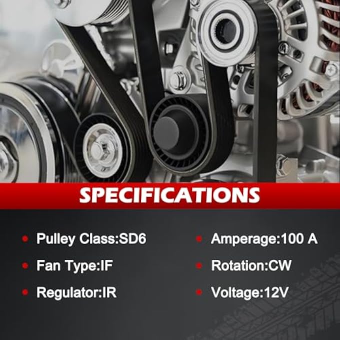 Autodevil 11402 New Alternator Fit for Camry 2.5L 2012-2015, for RAV4 2.5L 2009 2010 2011 2012, for tC 2.5L 2011 2012 2013 2014 2015 2016, 100Amp 12Volt Alternator Replacement 11402N - Image 3