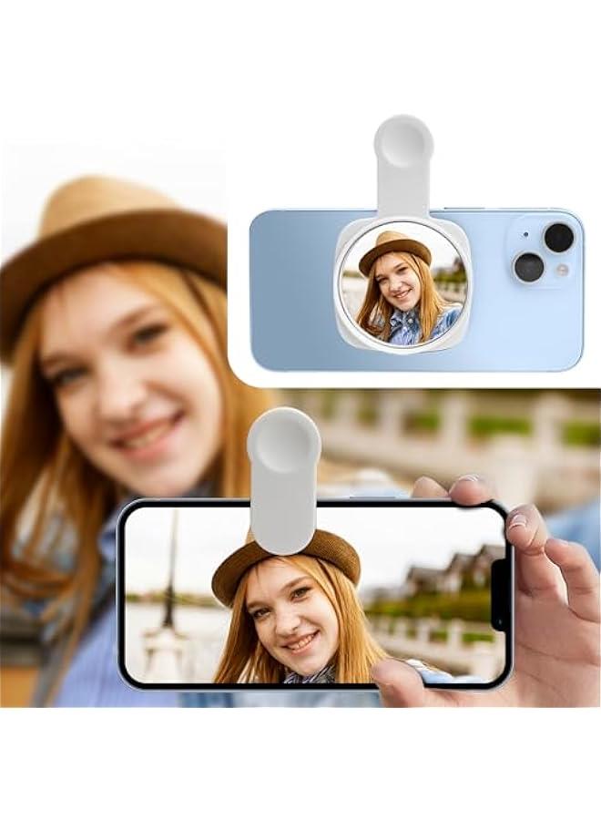 أنكوفو مراة سيلفي للكاميرا الخلفية للجوال - انظر كيف تبدو في الكاميرا الخلفية - للحصول على صور عالية الدقة (ابيض) - Image 1