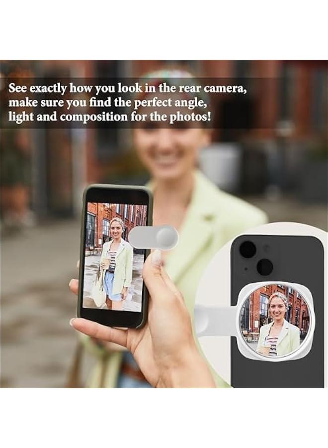 أنكوفو مراة سيلفي للكاميرا الخلفية للجوال - انظر كيف تبدو في الكاميرا الخلفية - للحصول على صور عالية الدقة (ابيض) - Image 2