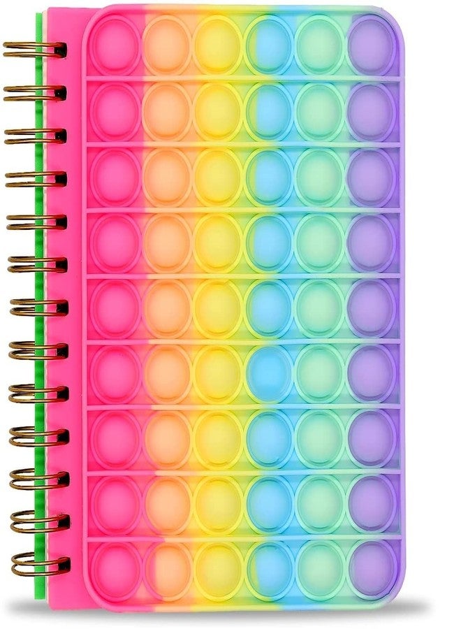 SAMVARDHAN 1 Pcs Pop it Fidget A5 Size Diary Spiral Notebook with Both Side Ruled (160 Pages) Personal Diary Stress Relief Pop it Diary - Image 2