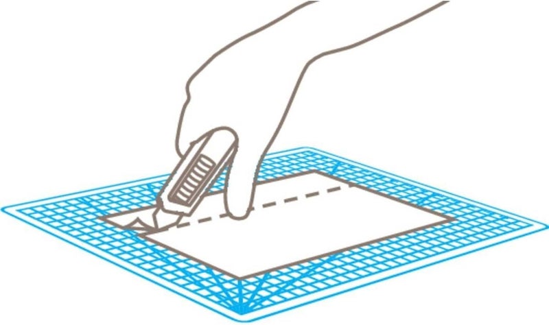 MARTOR Self-Healing Cutting Mat, 320 x 440 mm, Protection for Underground, 3 Layers, cm/Inch Grid, Cutting Mat, Craft Mat, Black - Image 5