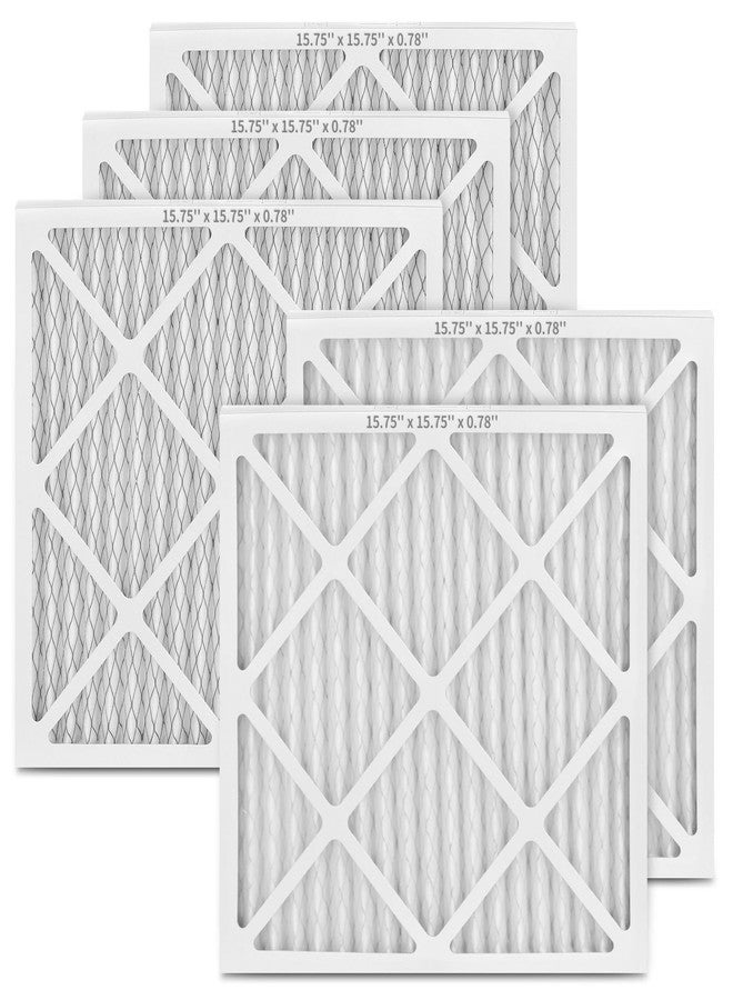 HSIAMEN MERV-10 Filter 15.75x15.75 Compatible with BlueDri Air Shield 550 & VEVOR Air Scrubber HEPA 500 & COLZER KJGL01A-500, 16x16x1, 5-Pack - Image 1
