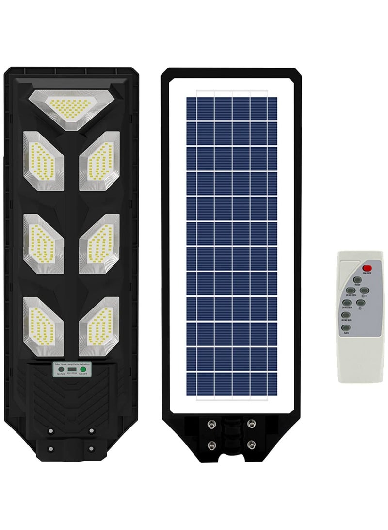 Loquat Outdoor LED Solar Street Light with Motion Sensor LED Solar Light, 6500K Street Lamp Powered Floodlight Patio Yard Garage Waterproof IP65 with Remote Control No Pole - Image 1