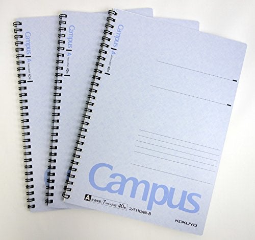 Kokuyo X3 Sakuaosu-T110A-BX3 40 pieces of Kokuyo Campus Twin Ring Notebook 3 books Pack No. 6 usually ruled paper (japan import) - Image 2