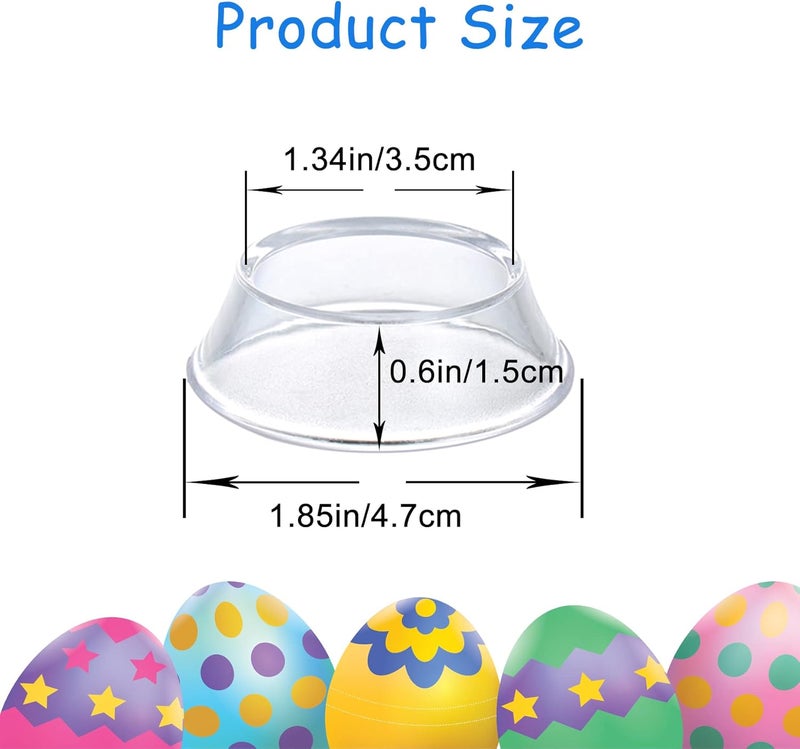 TERDEWE 16 Pack Reversible Sphere Stand Cone Display Stands for Golf Ball,Baseball,Softball,Tennis Ball,Marbles,Collections,Egg Spheres,Easter Eggs Transparent Invisible Egg Holder,Collections Display Risers - Image 2