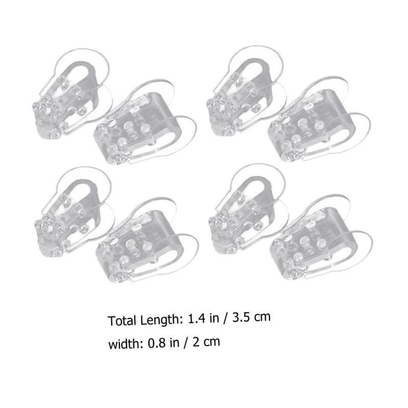Overlapping Gel Toe Spacers 8pcs Set Comfortable Transparent Unisex Foot Adjuster - Image 5