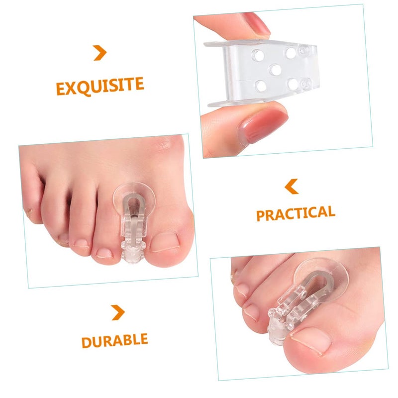 Overlapping Gel Toe Spacers 8pcs Set Comfortable Transparent Unisex Foot Adjuster - Image 3