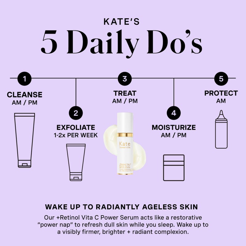 Kate Somerville Retinol Vita C Power Serum â€“ Anti-Aging Skin Firming Treatment Clinically Proven to Brighten and Smooth Lines & Wrinkles, 1 Fl Oz - Image 5