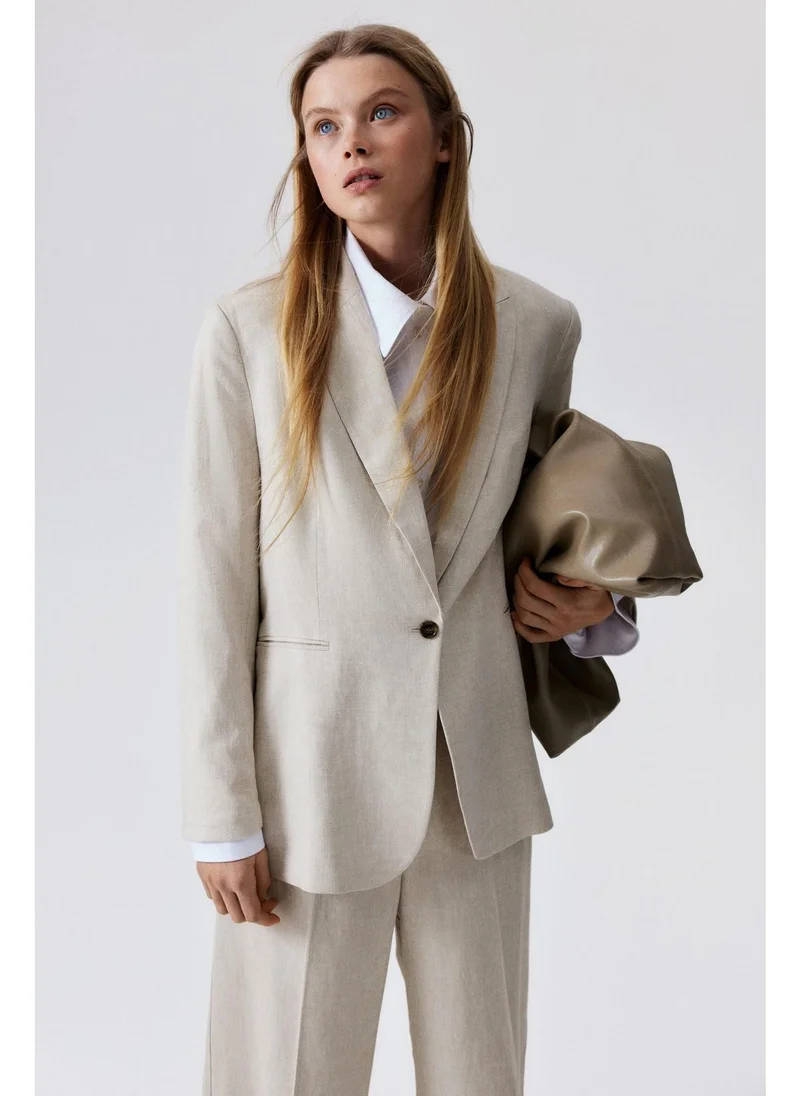 H&M Linen-blend blazer