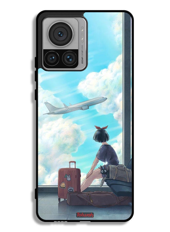 Tolwak Motorola Edge 30 Ultra Protective Case Cover Travel Art - Image 1