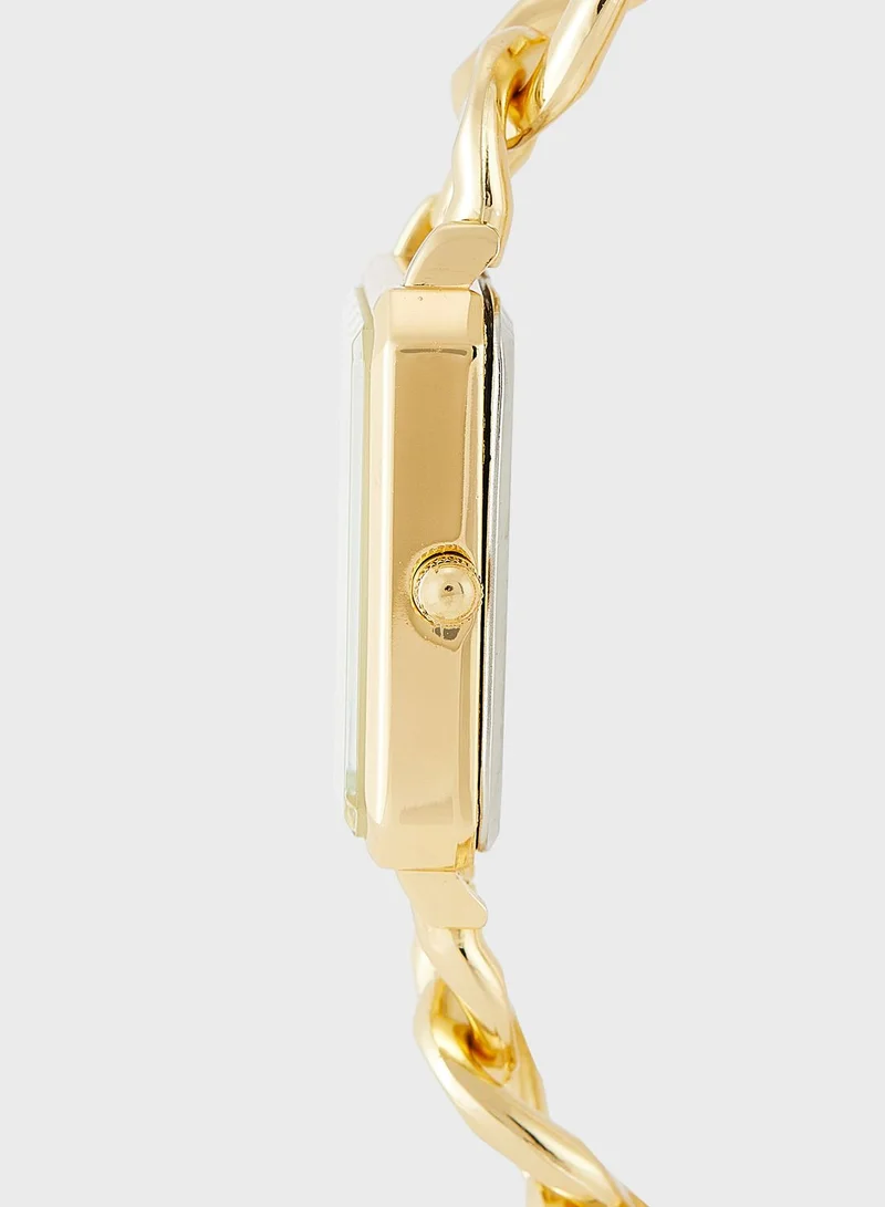 ELLA Chain Bracelet Watch With Roman Numerals