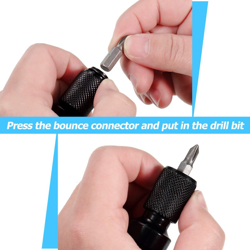 Honoson 4 Pieces 1/2 Inches Square to 1/4 Inches impact adapter hex adapter Female Socket with Aprons and Sockets, Socket Extension Kit Accessories for Pneumatic and Electric Wrenches - Image 4