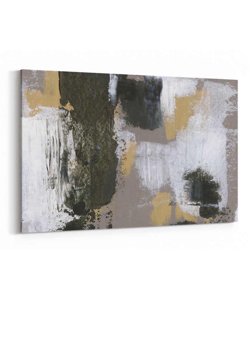 لوحة كانفاس على إطار خشبي بتصميم فن تجريدي - Image 4