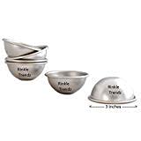 RINKLE TRENDZ قالب كعكة نصف دائري من الألمنيوم RINKLE TRENDZ مجموعة قوالب 3D من 6 قطع بحجم 3 بوصات - Image 2