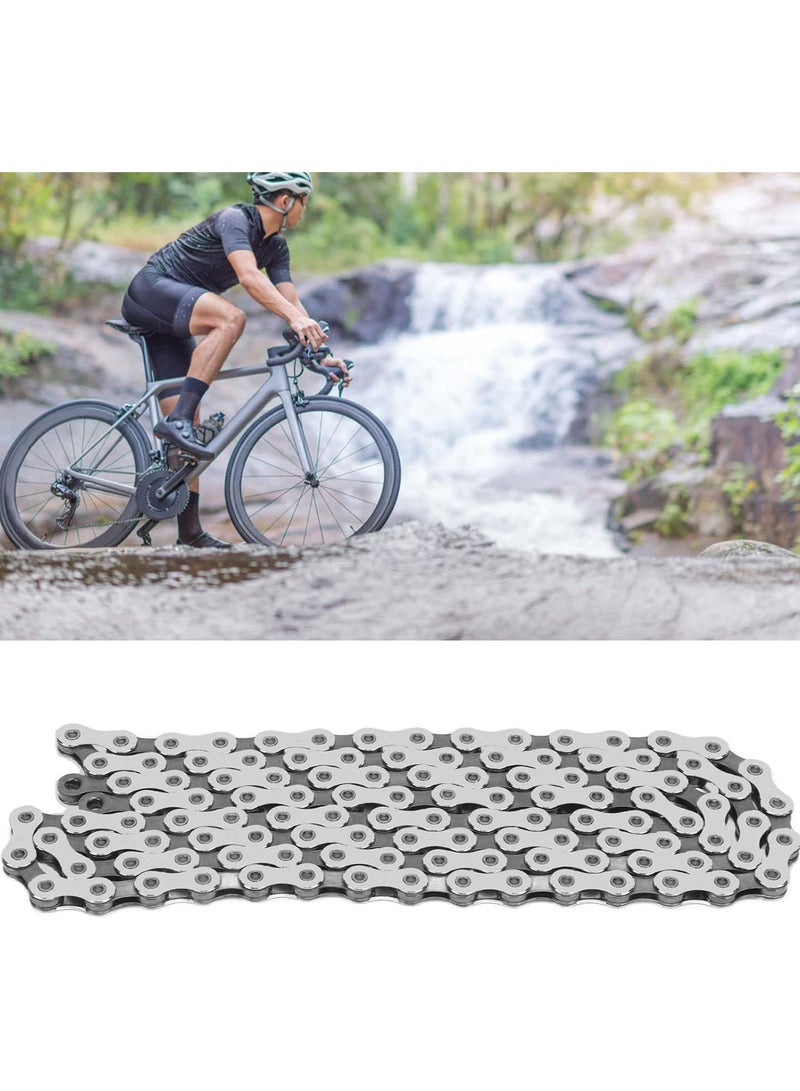 GGOOT 11 Speed Bicycle Chain, 116 Links Fully Plated Variable Speed Bike Chain, Special Forged Steel Bike Chain for Outdoor for Mountain Bikes Road Bikes Folding Bikes Save Time and Effort - Image 4