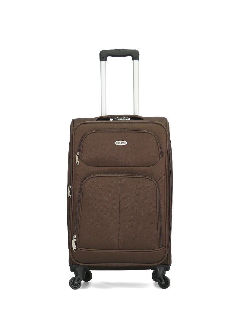 GIORDANO Giordano Softside  Luggage Trolley 3 PCS Set ,Coffee  - Image 2