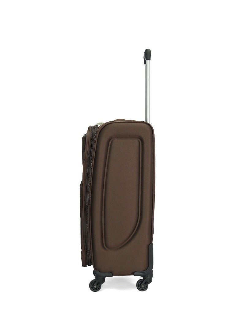 GIORDANO Giordano Softside  Luggage Trolley 3 PCS Set ,Coffee  - Image 3