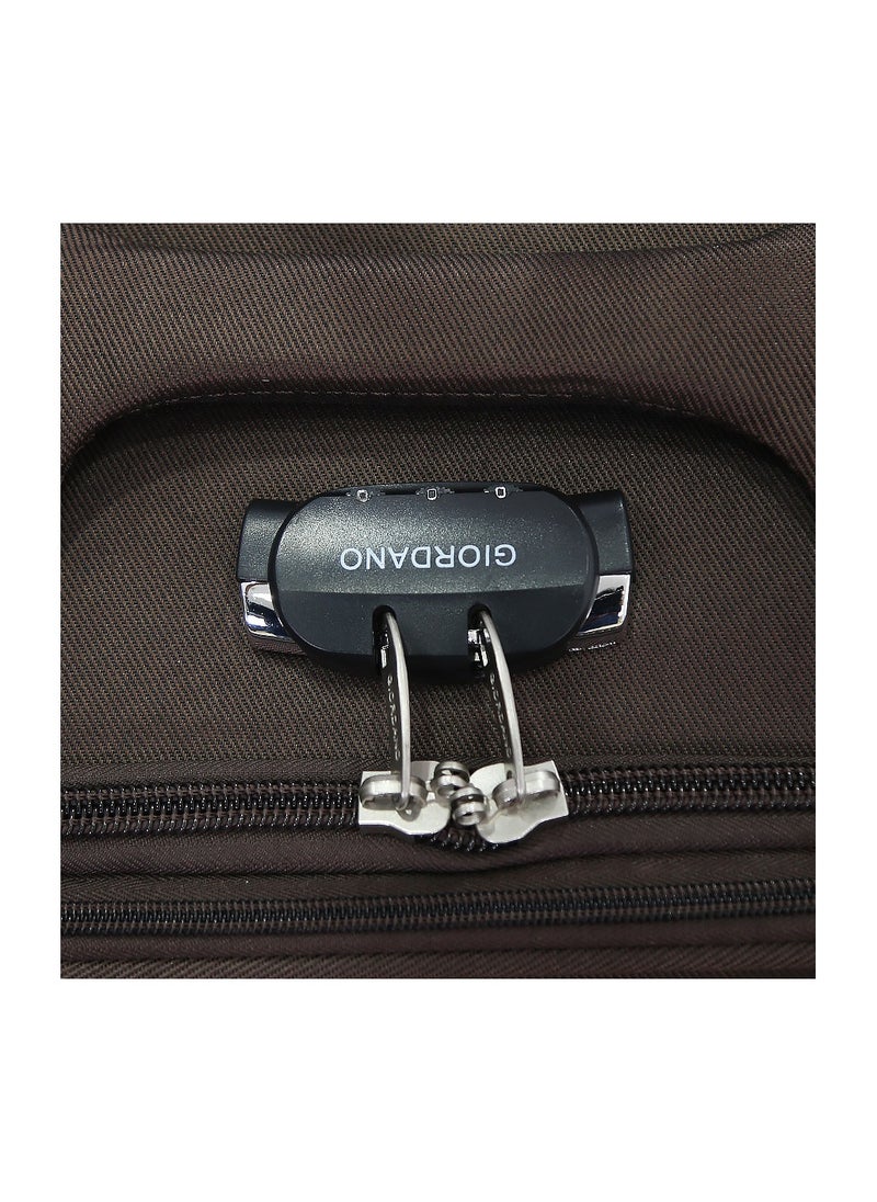GIORDANO Giordano Softside  Luggage Trolley 3 PCS Set ,Coffee  - Image 5