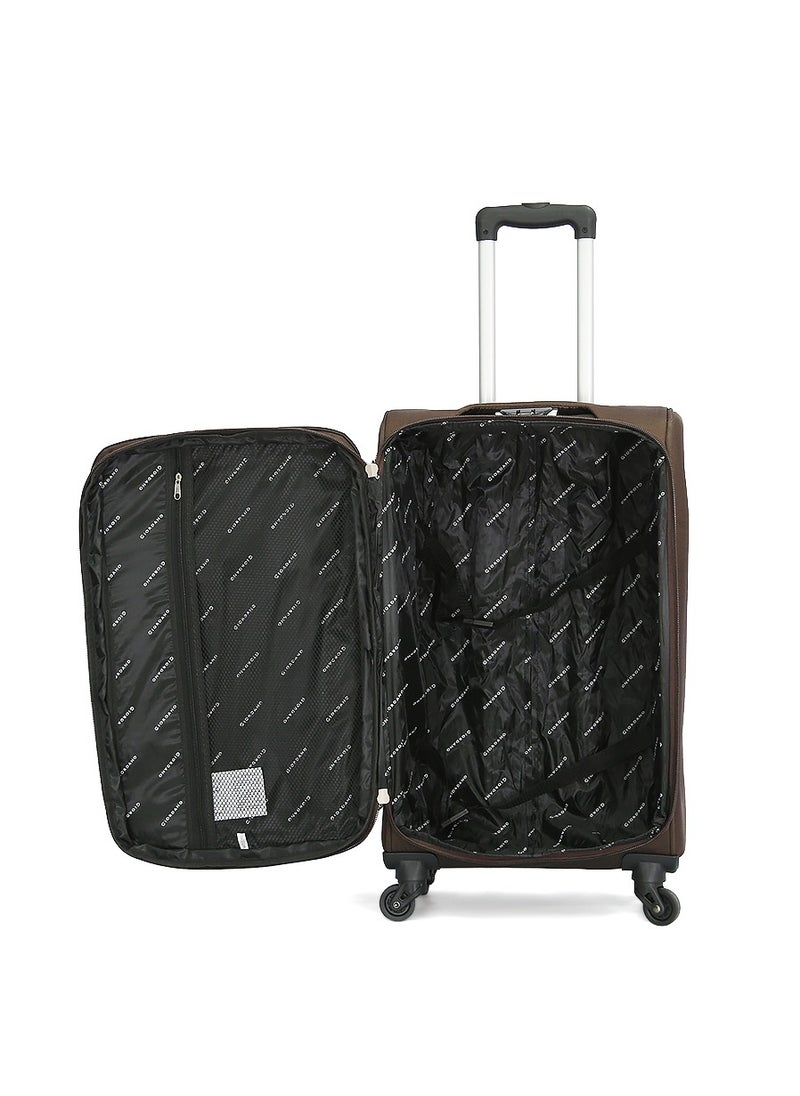 GIORDANO Giordano Softside  Luggage Trolley 3 PCS Set ,Coffee  - Image 4