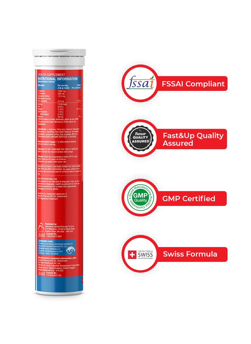 FAST&UP Fast & Up Activate - Caffeine Free Pre-Workout- Orange  - Image 4