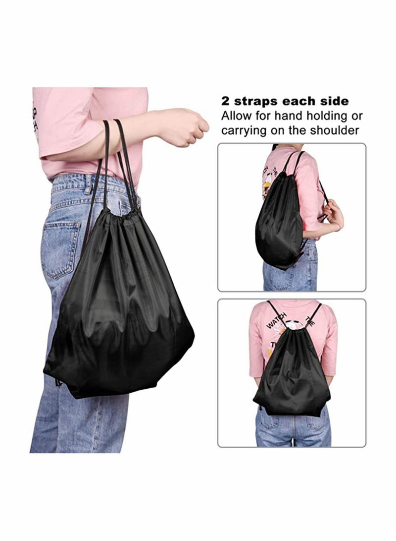 Generic 2 Pack Drawstring Backpack Bags String Backpack Bulk Tote Sack Cinch Bag Sport Bags, for School Gym Traveling Yoga Beach Storage Gift - Image 4