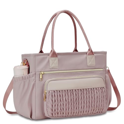HSHRISH lunch box for women Insulated lunch bag women - LeakProof lunch tote bag With Adjustable shoulder straps and Side Pockets,Reusable cute cooler Bag For Work Picnic Pink - Image 1