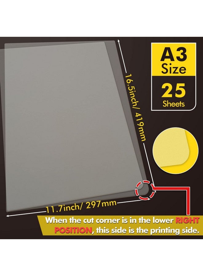 A-SUB Dtf Transfer Film A3(11.7X16.5 Inch) 30 Sheets Double Sided Matte Dtf Transfer Film For Sumblimation Or Dtf Inkjet Printer Direct To Film Pet Transfer Paper For T Shirts Textile - Image 2