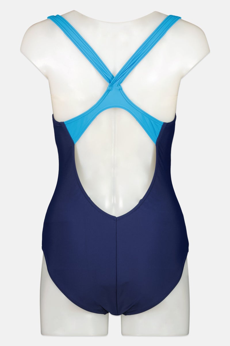 arena Women One Piece Brand Logo Competetive Swimwear, Multicolor  - Image 2