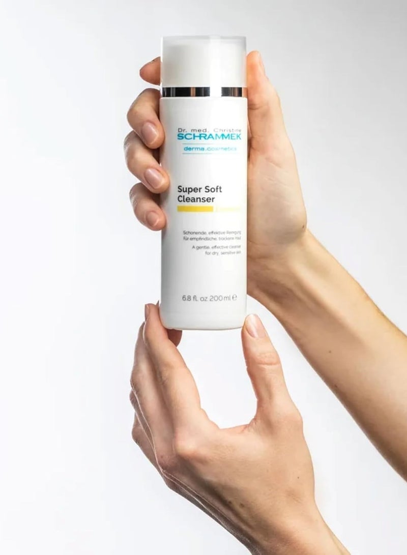 Schrammek Super Soft Cleanser (6.8 fl oz) - Gentle, Effective Cleanser for Dry & Sensitive Skin - Make-Up Removal - Natural Ingredients - No Parabens - Face Cleanser - Face Wash - Skin Care - Dr. Schrammek - Image 2